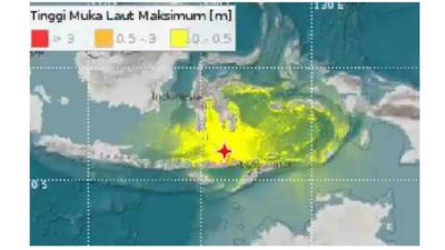 Gempa 7 5 Magnitudo Berpusat Di Barat Laut Larantuka Ruber Id