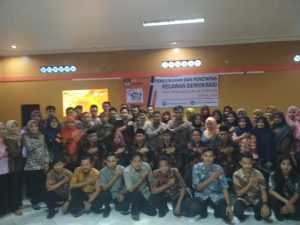 55 Relawan Demokrasi Banjar Dilantik, Siap Tingkatkan Angka Partisipatif Pemilu 2019