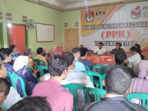 PPK Tanjungmedar Rapat Konsolidasi dengan PPS Tingkat Desa