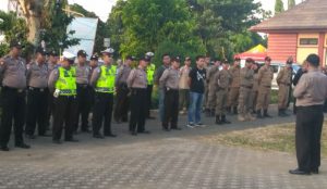 Malam Takbiran, Ratusan Personel Gabungan Disiagakan di Pangandaran