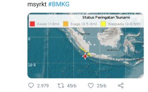 Gempa Banten Terasa di Sumedang dan Pangandaran, Berpotensi Tsunami