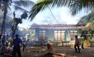 Tabung Gas Bocor, Rumah di Cimaragas Ciamis Ludes Dilalap si Jago Merah