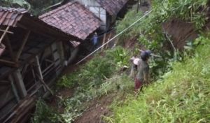 Hujan Deras Terjang Ciamis: Pohon Tumbang di Rumdin Wabup, Longsor dan Petir Menyambar Rumah Warga