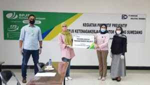BPJAMSOSTEK Lakukan Kegiatan Promotif Preventif di PT Kingduan Industrial Indonesia