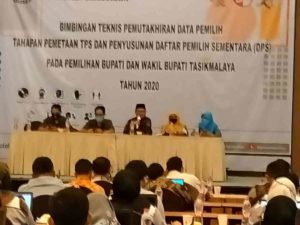KPU Kabupaten Tasikmalaya Adakan Bimtek Pemetaan TPS dan Pemuktahiran Data Pemilih