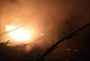 Gudang Kelosan di Tanjungsari Sumedang Ludes Terbakar