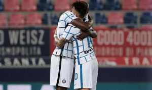 Lukaku di Bologna vs Inter
