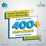 Rayakan HUT ke 60, bank bjb Promo di Ratusan Merchant