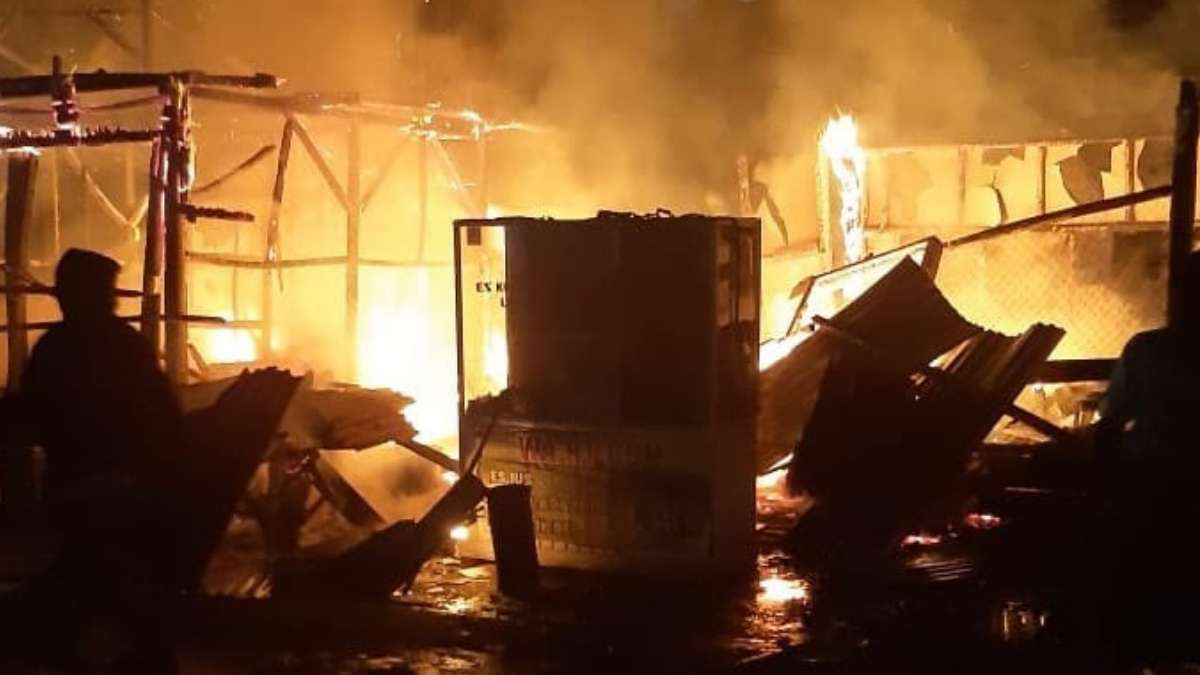 Pasar Dongkal Ciamis terbakar