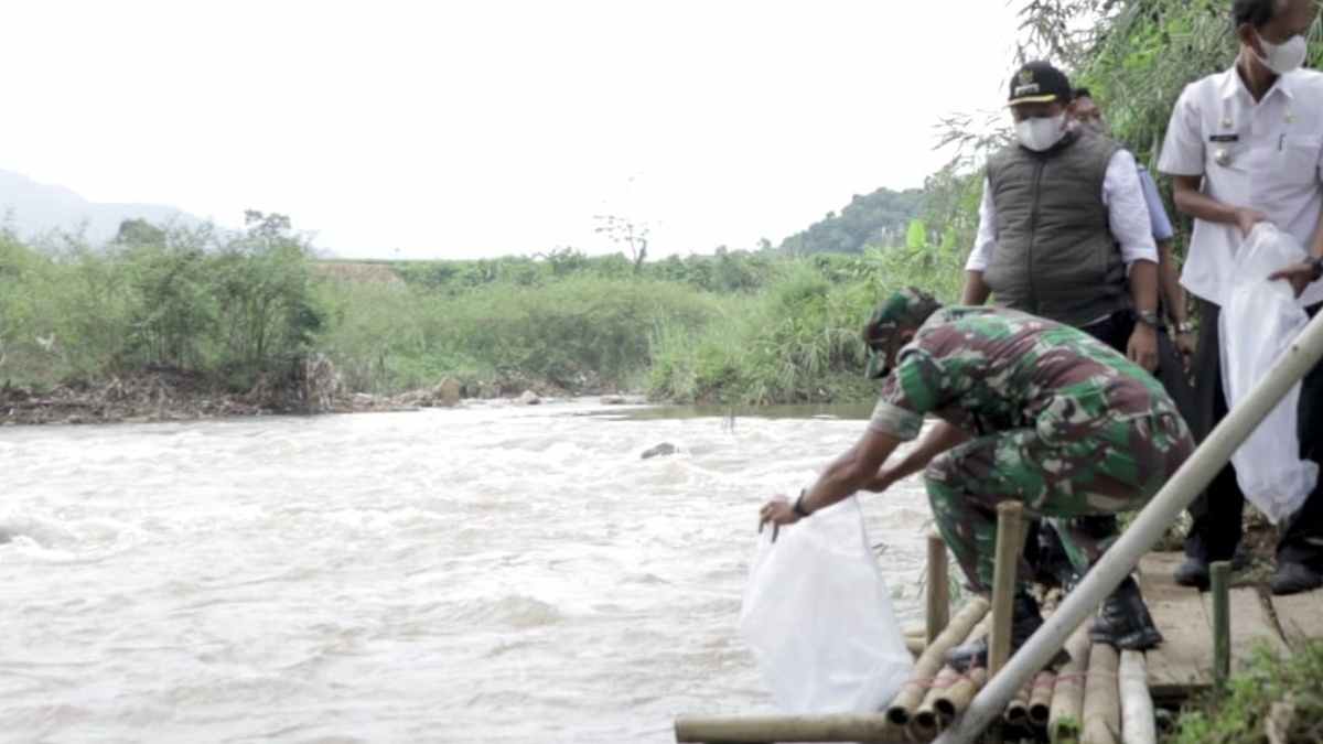 Mancing Mania, Pemkab Sumedang Tebar Puluhan Ribu Benih Ikan di Cipeles