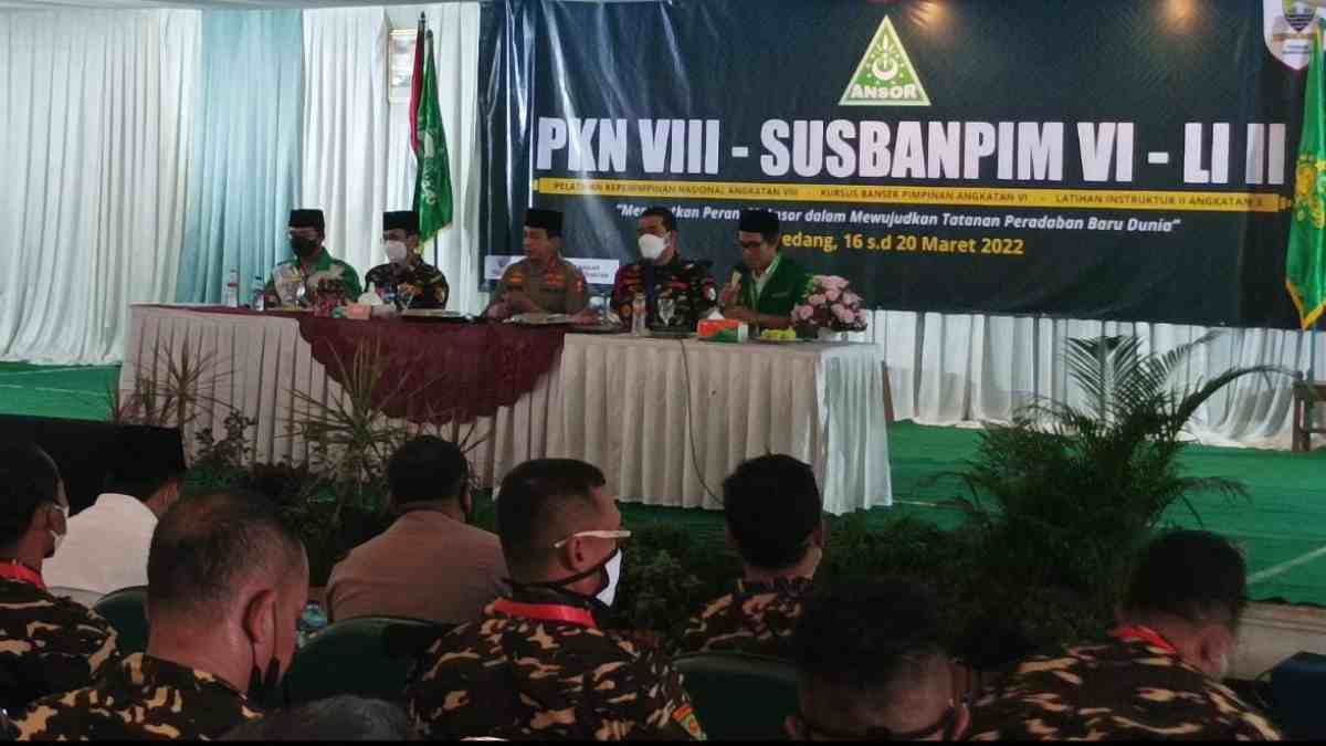 Kabaintelkam Polri Gembleng Anggota GP Ansor di Sumedang