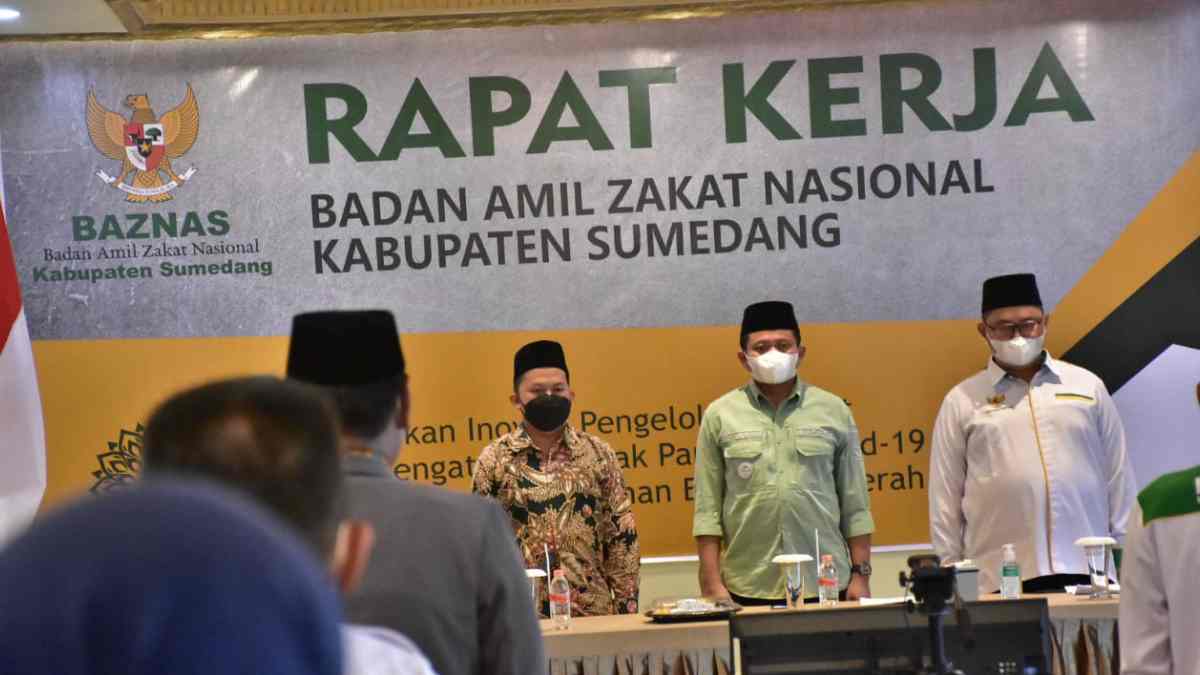 Rapat Kerja Baznas Sumedang Dilaksanakan Secara Hibrid