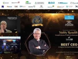 Dirut bank bjb Yuddy Renaldi Raih Indonesia Best CEO Awards 2022