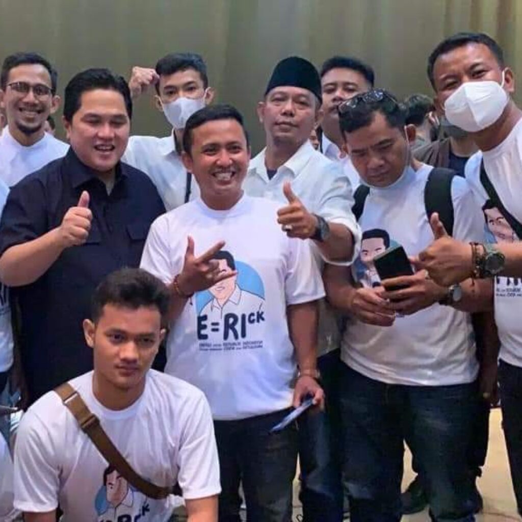 Relawan Ridwan Kamil Beralih Haluan Mendukung Erick Thohir Nyapres