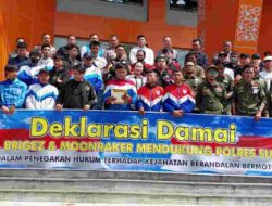 Deklarasi Damai XTC, GBR, Brigez, dan Moonraker di Sumedang, Dukung Penegakan Hukum Berandalan Bermotor