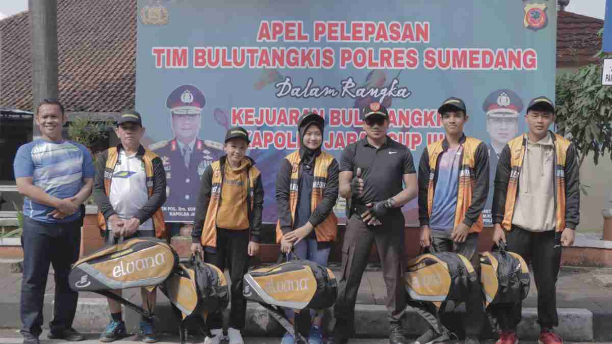 Atlet Bulutangkis Polres Sumedang Siap Bertarung di Ajang Kapolda Cup III