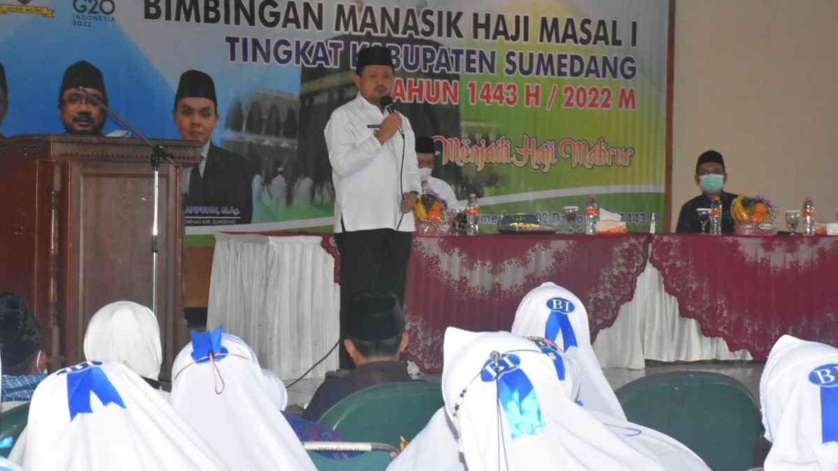 Bupati Sumedang Buka Manasik Haji 1443 Hijriah