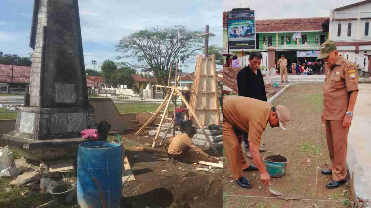 Pemerintah Desa Tata Alun-alun Conggeang, Bangun Tugu Pejuang Opo Mustopa