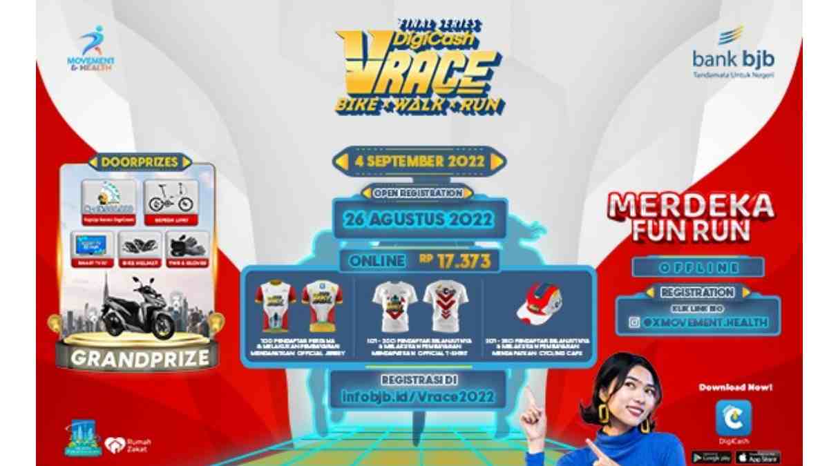 Ayo Ikutan DigiCash VRACE Bike, Walk & Run Final Series