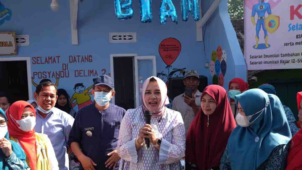 Ketua TP PKK Garut Monitoring Pelaksanaan BIAN di Posyandu Delima 2 Cilawu