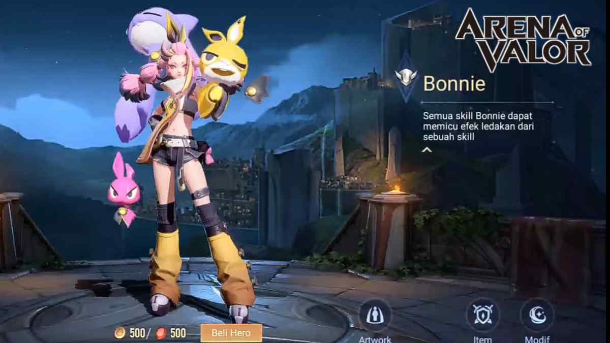 Hero Baru Bonnie Arena of Valor, Bagus Sih Tapi Gitu-gitu