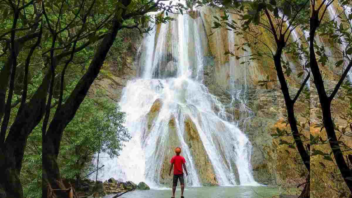 Objek Wisata Curug Koja Tasikmalaya, Air Terjun Batu Kapur