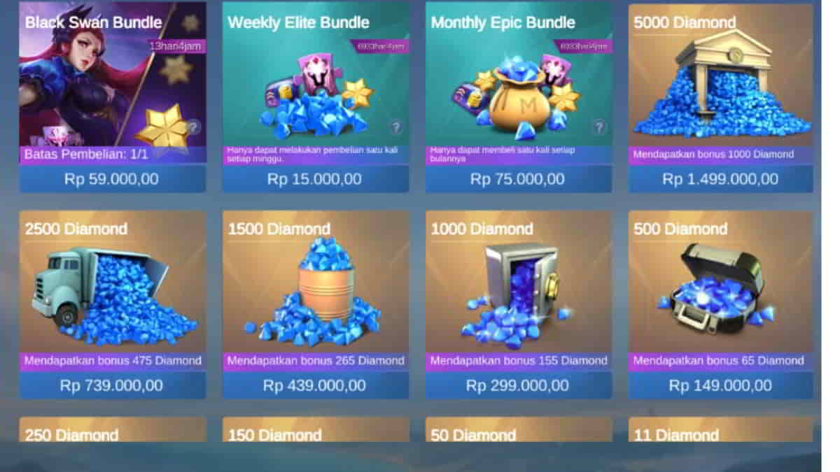 Cara Dapatkan Diamond Mobile Legends Tiap Minggu, Auto Sultan