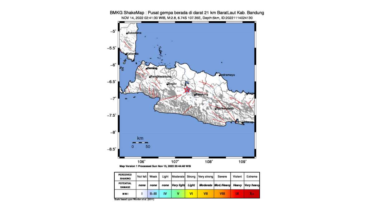 Gempa di Bandung dan Cianjur, Terasa hingga Purwakarta - ruber.id
