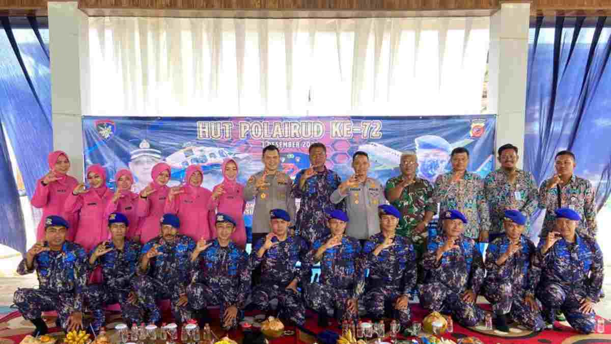 HUT Ke-72 Polairud, Polres Sumedang Gelar Syukuran di Waduk Jatidege