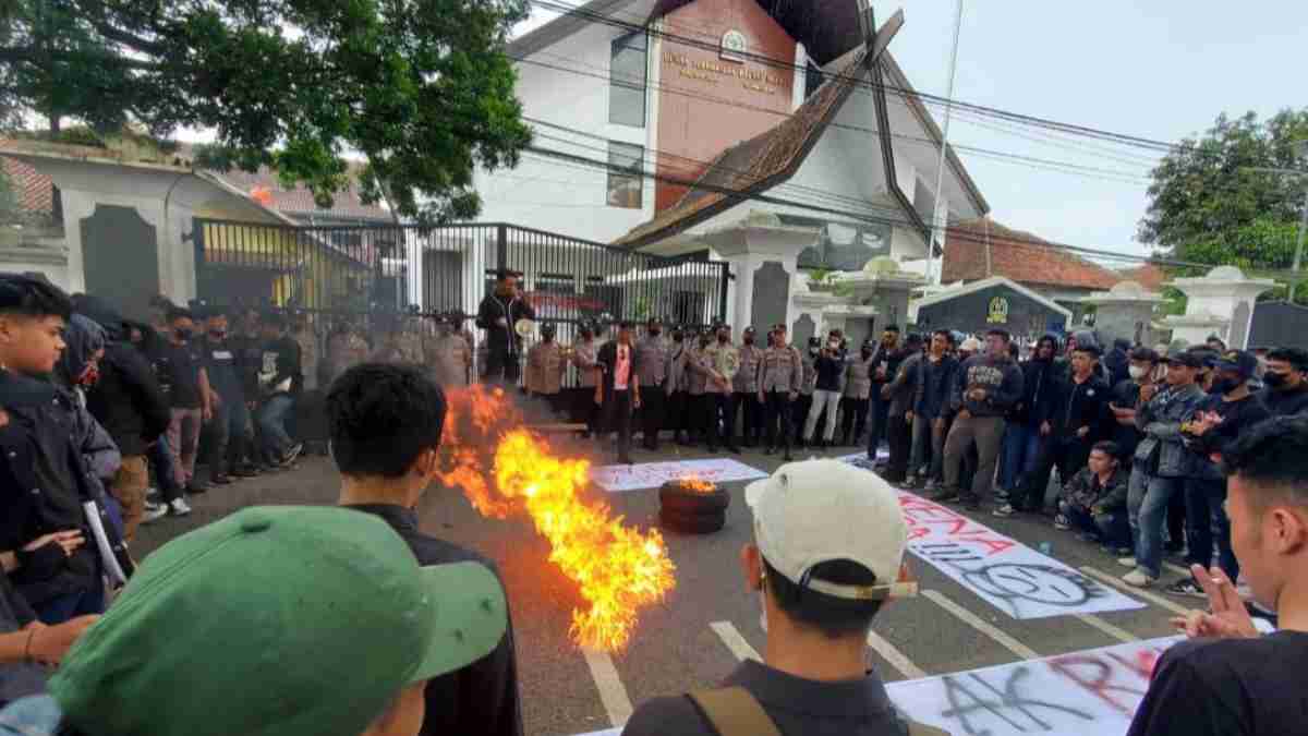 Mahasiswa Sumedang Unjuk Rasa, Tolak RKUHP