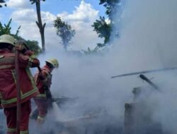 Bangunan UPS Milik Desa Bongkok Paseh Sumedang Ludes Terbakar