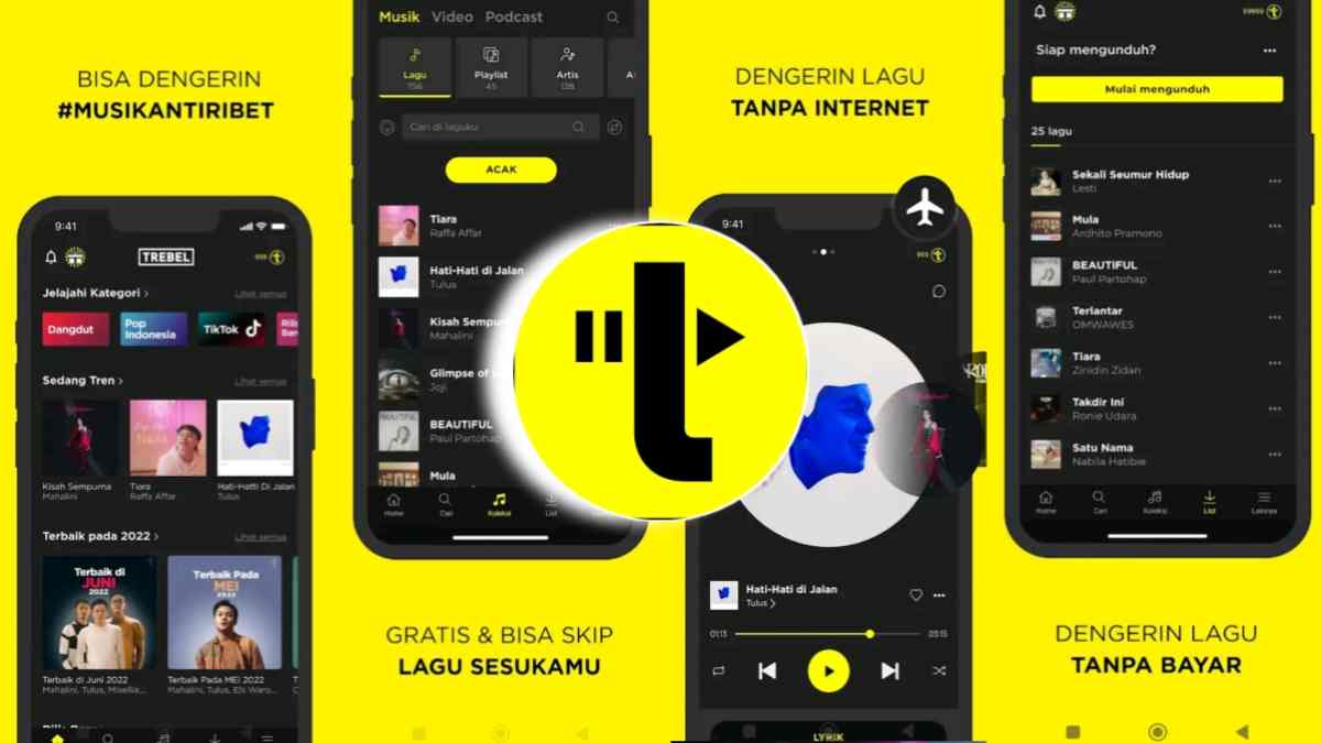 Aplikasi Trebel, Dengerin Musik Offline Pake Ini Aja