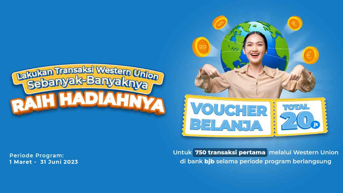 Gebyar Hadiah bank bjb Remittance Reward Western Union