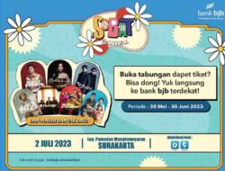 Nabung di bank bjb, Bisa Nonton Konser Sobat Festival 2023 di Surakarta
