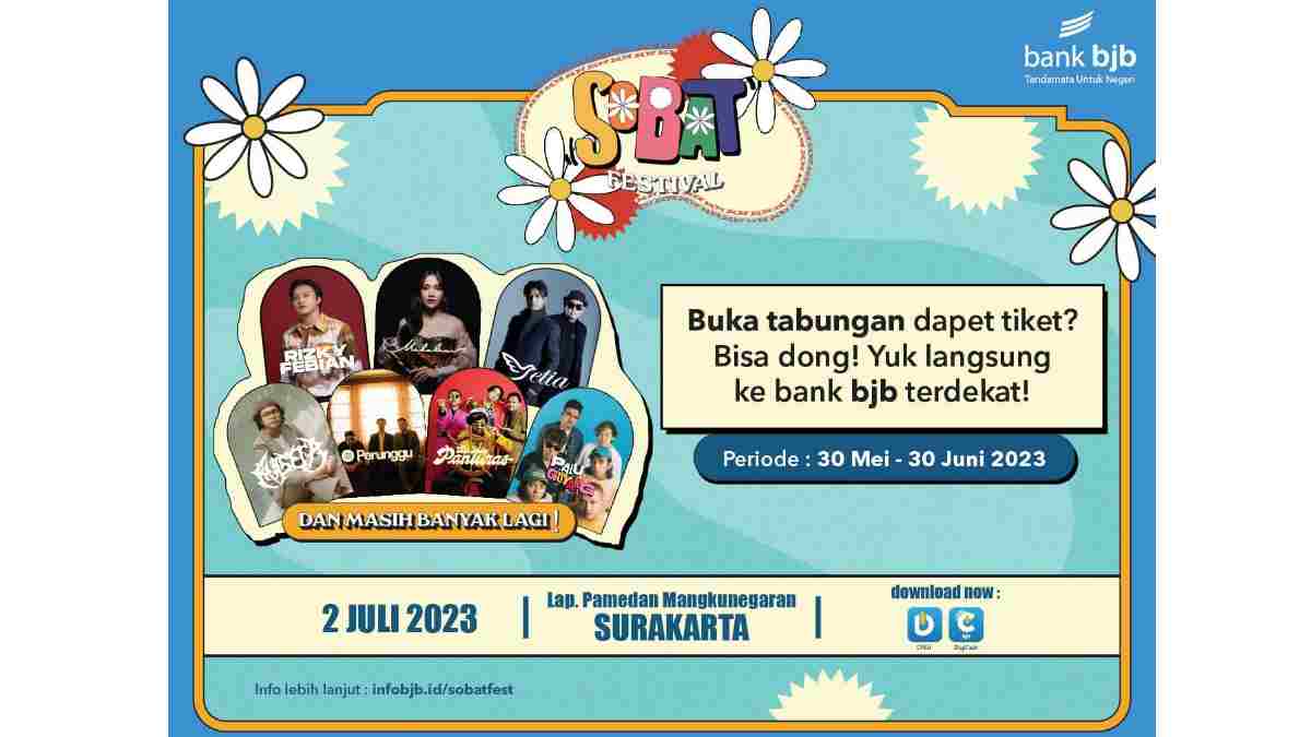 Konser Sobat Festival 2023 di Surakarta bank bjb