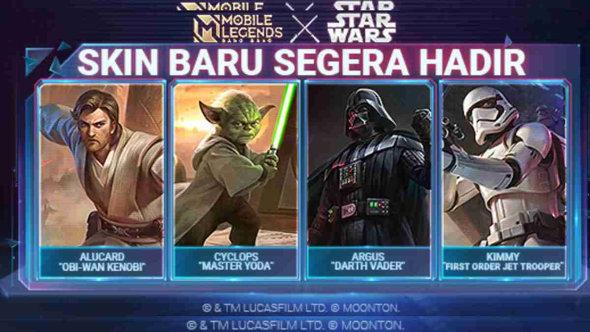 Skin Baru Mobile Legends x Star Wars