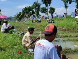 Tim Relawan Caleg DPR RI dari Partai Gerindra Rokhmat Ardiyan Gelar Lomba Mancing di Padaherang Pangandaran