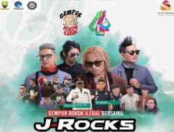 Gempur Rokok Ilegal Bersama J-Rocks di Malam Puncak Hari Jadi ke-446 Sumedang