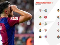 Jadwal Lengkap La Liga Spanyol Jornada 1, Akhir Pekan Ini