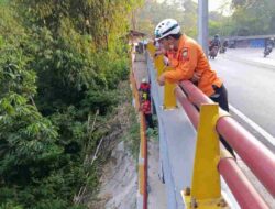 Jambret Nekat Lompat ke Jurang Cadas Pangeran Sumedang