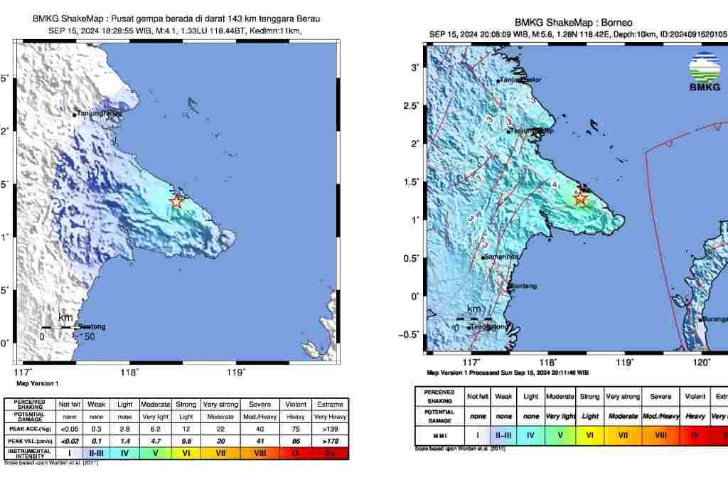 Kalimantan Timur Diguncang 2 Kali Gempa, BMKG Imabu Warga Waspada