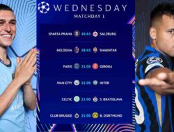 Jadwal Liga Champions, Duel Man City vs Inter Paling Ditunggu