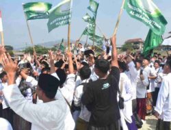 Santri Serbu Pusat Pemerintahan Sumedang di Momen HSN 2024