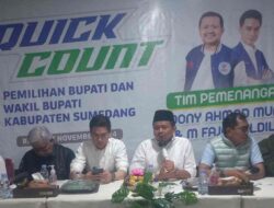 Hasil Hitung Cepat Pilkada Sumedang, Dony-Fajar Unggul 51%