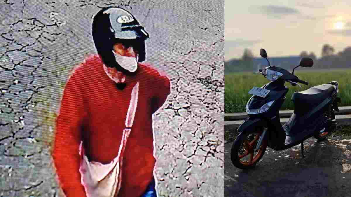 Maling Motor di Sonda Sumedang Terekam CCTV