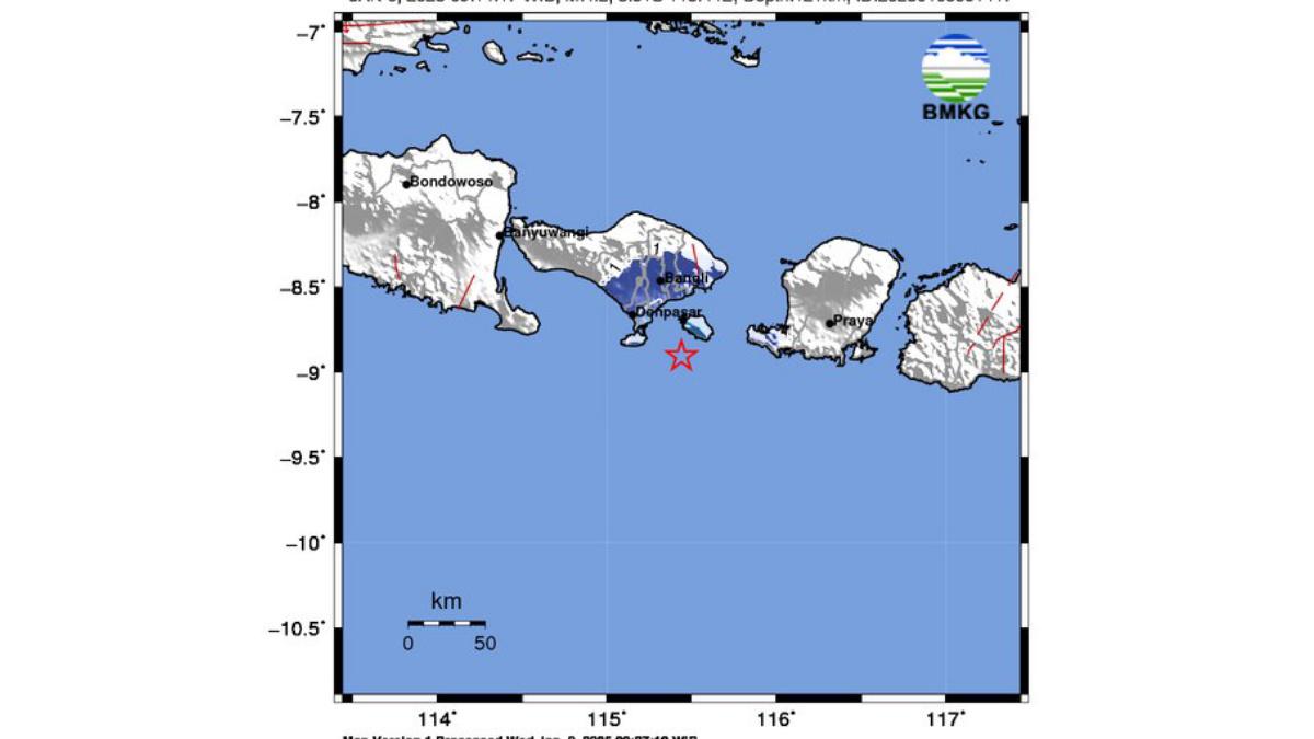 Gempa Bumi Guncang Kuta Selatan Bali