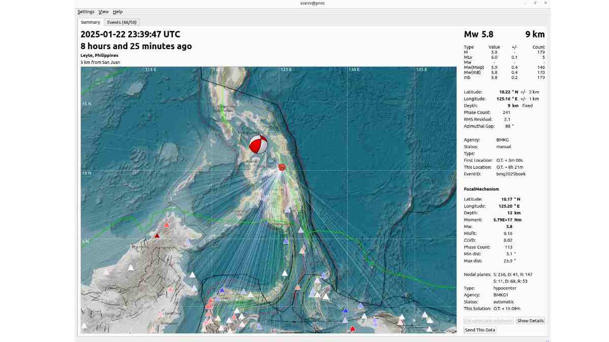 Gempa M5,8 Guncang Filipina, Rusak 18 Bangunan