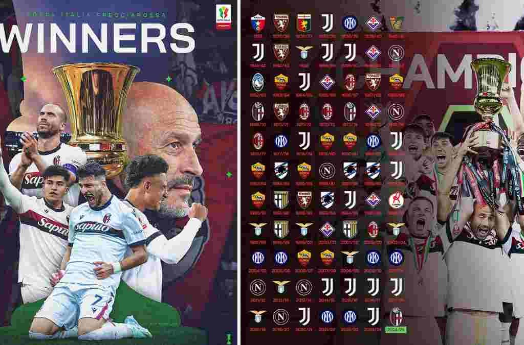 Coppa Italia 2025: Penantian Panjang Bologna Setelah 51 Tahun Puasa Gelar, Akhir Era Conceicao di Milan