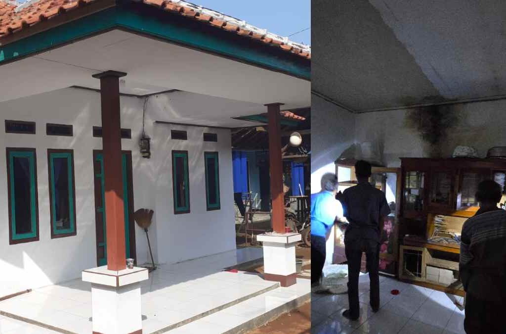 9 Rumah Warga di Tanjungmedar Sumedang Rusak Disambar Petir