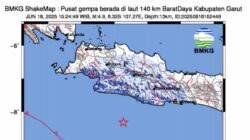Gempa M4,9 Guncang Garut, Terasa hingga Bandung